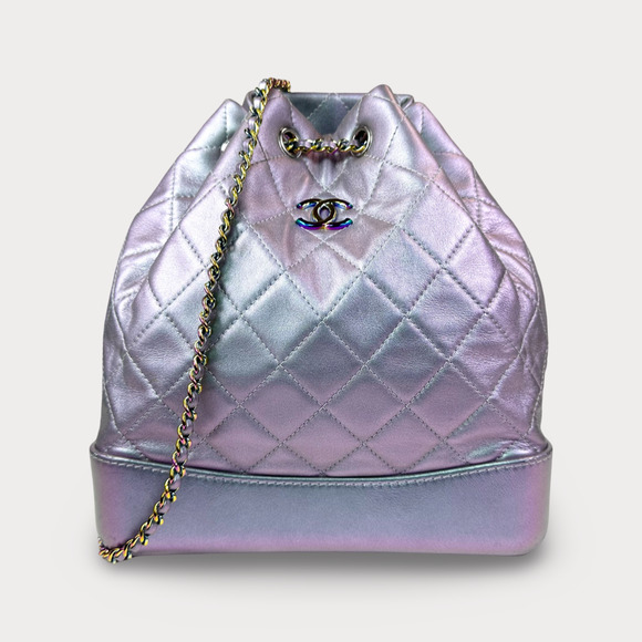 CHANEL Handbags - Chanel Iridescent Lambskin Gabrielle Chain Backpack